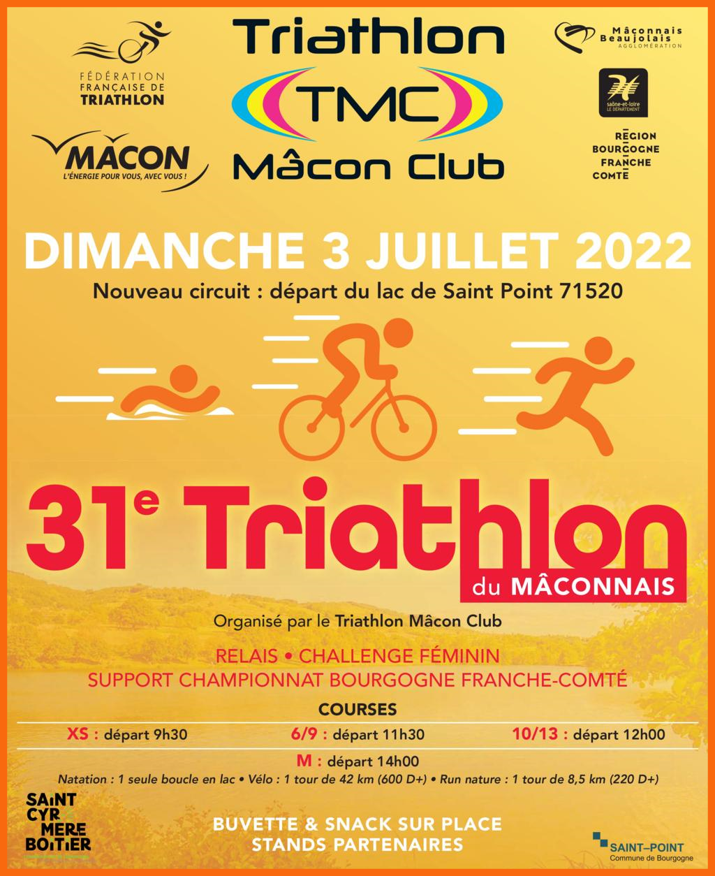 Affiche 30eme Triathlon Macon